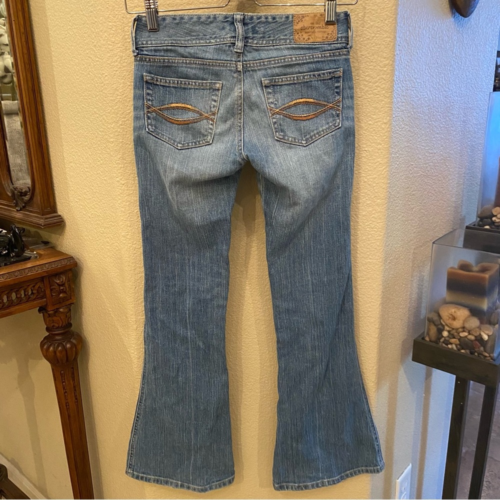 ABERCROMBIE Girls Blue Flare Jeans Size 12